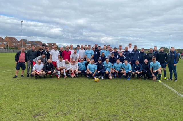 Hedworth Hall FC at their charity match