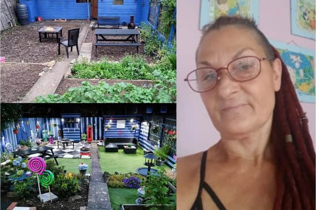 Caroline Vincent has transformed her garden during the lockdown.
