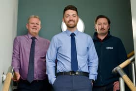 New faces at Castle Building Services, from left, Richard Learmouth, Neil Hutchinson and Mark Jenkins.