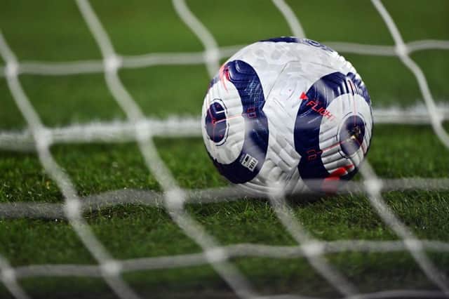 Premier League match ball. (Photo by Laurence Griffiths/Getty Images)