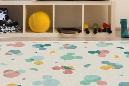 Mickey Polka Dots Multicolour Rug