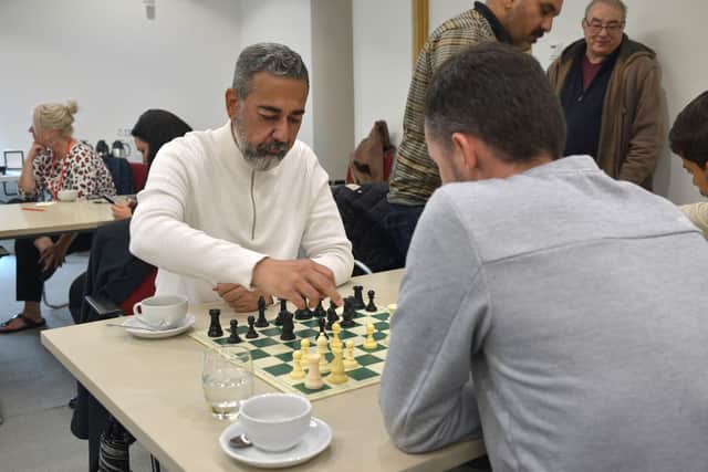 Competitors during the chess tournament at The Word. Pic Peter Fryer.