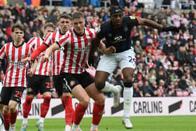 Dan Ballard  Sunderland 1-1 Luton Town EFL Championship Stadium of Light 18-93-23 17-03-23. Picture by FRANK REID. Picture by FRANK REID