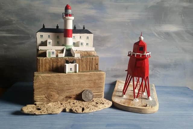 Another piece of artwork with a 50 pence piece in the picture to show the scale.