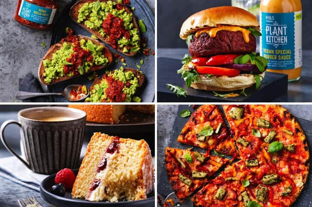 Vegan products hitting M&S stores for Veganuary 2023.