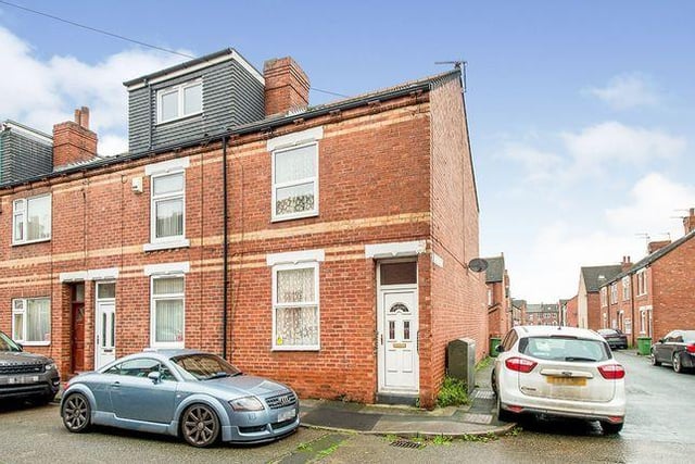 This two-bedroom, end terrace home, on the market for £58,500 with Reeds Rains, has been viewed more than 1,425 times.