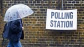 Polling station. (Photo credit should read NIKLAS HALLE'N/AFP via Getty Images)