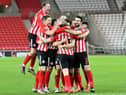 Sunderland celebrate their penalty shootout win
