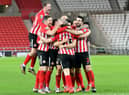 Sunderland celebrate their penalty shootout win