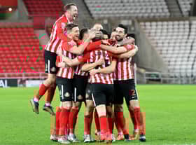 Sunderland celebrate their penalty shootout win