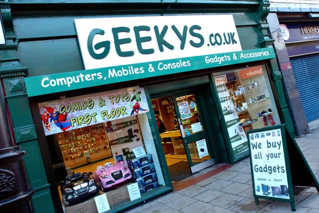 Geekys, in Waterloo Place, Sunderland, was targeted by four bungling criminals after the onset of the coronavirus lockdown.