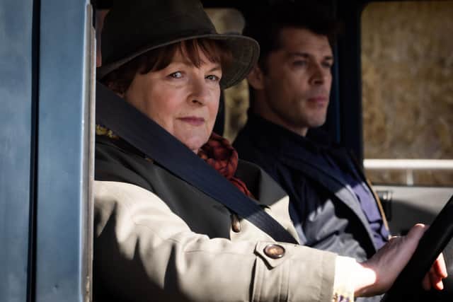 Brenda Blethyn as DCI Vera Stanhope and Kenny Doughty as DS Aiden Healy. Picture: ITV.