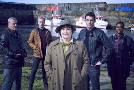 The cast of Vera. Picture: ITV/Silverprint