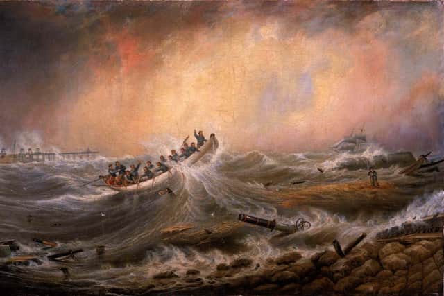 'The Wreck off the South Pier', by John Scott.