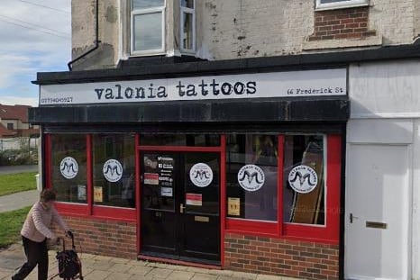 Valonia Tattoo on Frederick Street in South Shields has a five star rating from 43 reviews.
