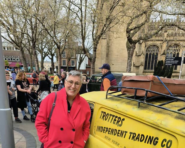 Karen Wright popped into town to see all the classic cars and bikes that were on display in the bull ring and all the streets around the cathedral on May 1 bank holiday