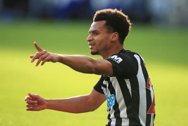 Newcastle United winger Jacob Murphy. (Photo by Lindsey Parnaby - Pool/Getty Images)