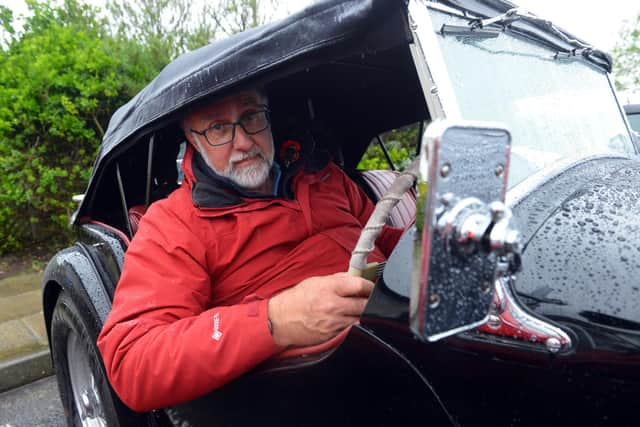 The MG Car Club tour organiser Ian Graham ahead of the 378-mile circut.