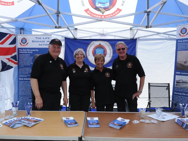 South Shields Volunteer Lifebrigade's Tom and Una Fennelly, and Carol and Doug Burn.