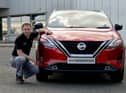 Alan Johnson, Vice President of Manufacturing at Nissan (UK), with the third generation Qashqai that has just started production.