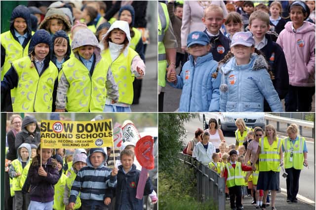 How many of these walking bus scenes do you remember?