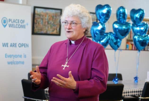 The Rt Revd Sarah Clark, Bishop of Jarrow at the launch of Places of Welcome Plus.