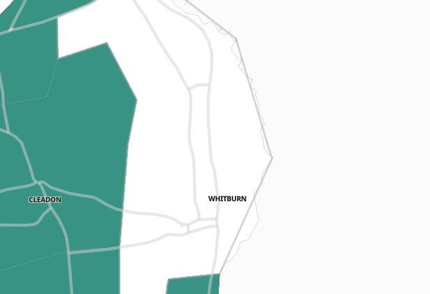 In the seven days leading up to June 1, less than three cases have been recorded in Whitburn and Marsden so no data is available in order to protect individuals' identities.