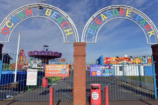 Emergency services were called to Ocean Beach Pleasure Park on Sunday, March 19.