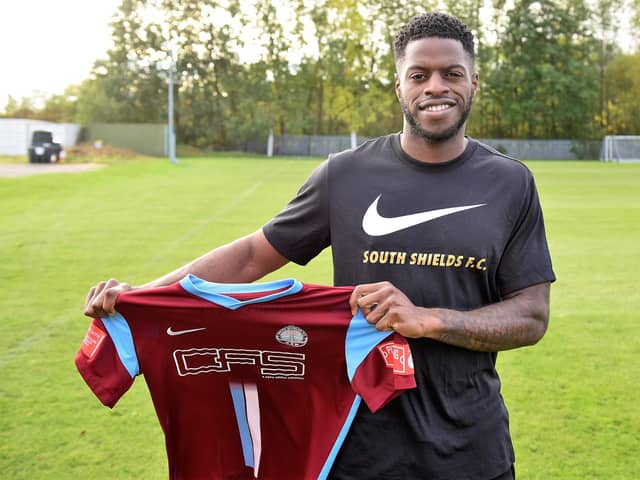 South Shields FC has announced the signing of striker JJ Hooper, subject to FA clearance.