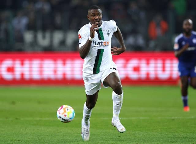 Marcus Thuram of Borussia Monchengladbach  (Photo by Dean Mouhtaropoulos/Getty Images)