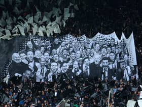 A Wor Flags tifo displayed by Newcastle United fans at St James's Park last month.