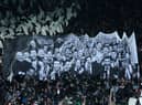 A Wor Flags tifo displayed by Newcastle United fans at St James's Park last month.