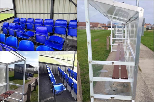 Damage caused by yobs at Jarrow FC's home ground at Perth Green Community Centre