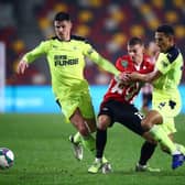 Newcastle United and Brentford met in the Carabao Cup last season (Photo by HANNAH MCKAY/POOL/AFP via Getty Images)