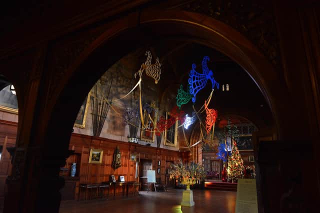 The King's Hall has been festooned with saints and angels