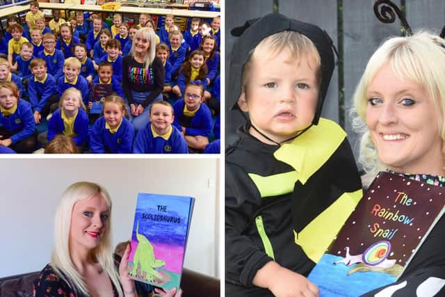 Lauren Davies who spread the message about accepting other people when she visited Lord Blyton Primary School.
