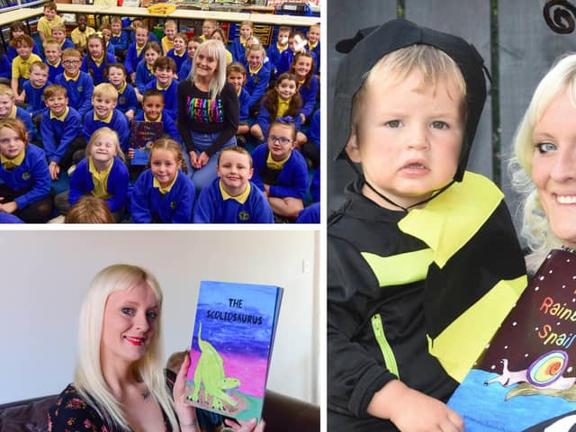 Lauren Davies who spread the message about accepting other people when she visited Lord Blyton Primary School.