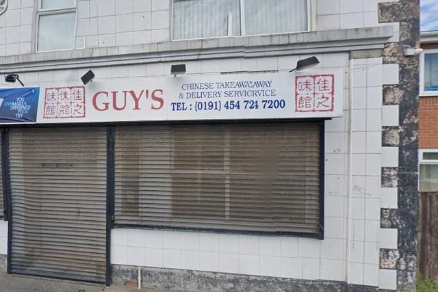 Guy's Chinese takeaway on Green Lane in South Shields has a 4.3 rating from 44 Google reviews.