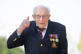 Captain Sir Tom Moore died in hospital after testing positive for Covid-19. Photo: PA.