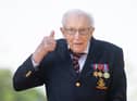 Captain Sir Tom Moore died in hospital after testing positive for Covid-19. Photo: PA.