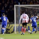 Jonson Clarke-Harris scores his second goal of the night