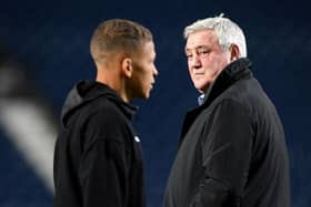 Dwight Gayle and Steve Bruce.