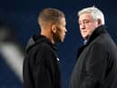 Dwight Gayle and Steve Bruce.
