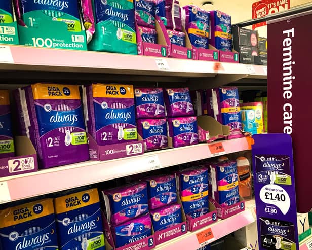 Schools are being urged to sign up to get free period products for pupils.