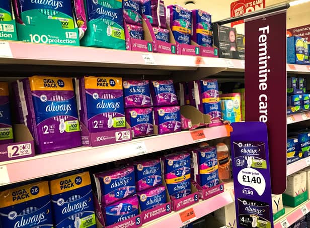 Schools are being urged to sign up to get free period products for pupils.