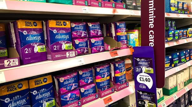 Schools are being urged to sign up to get free period products for pupils.