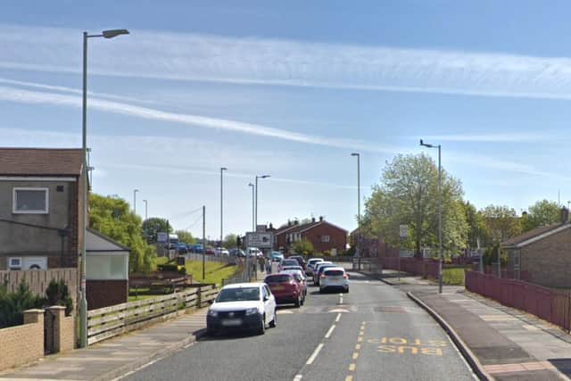 Police were called after a black car was reported stolen from Galsworthy Road in South Shields. Image copyright Google Maps.