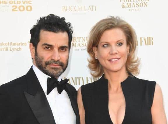 Amanda Staveley and Mehrdad Ghodoussi attend The Old Vic Bicentenary Ball at The Old Vic Theatre on May 13, 2018.