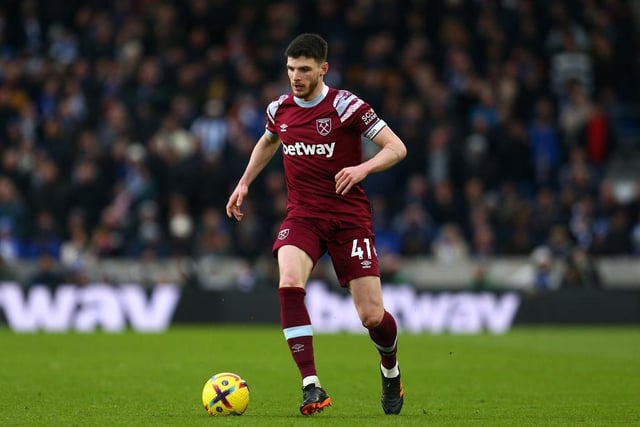 Rice has impressed once again this season and it’s seen only as a matter of time before he leaves West Ham for one of European football’s elite teams.