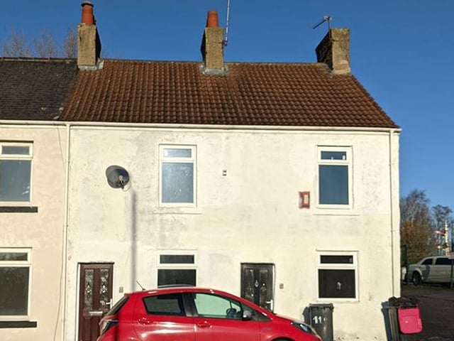 Three-bedroom, mid-terrace property - guide price £25,000-plus.